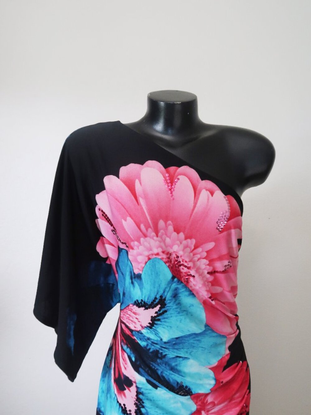 Bisou Bisou One Shoulder Dress Size 14